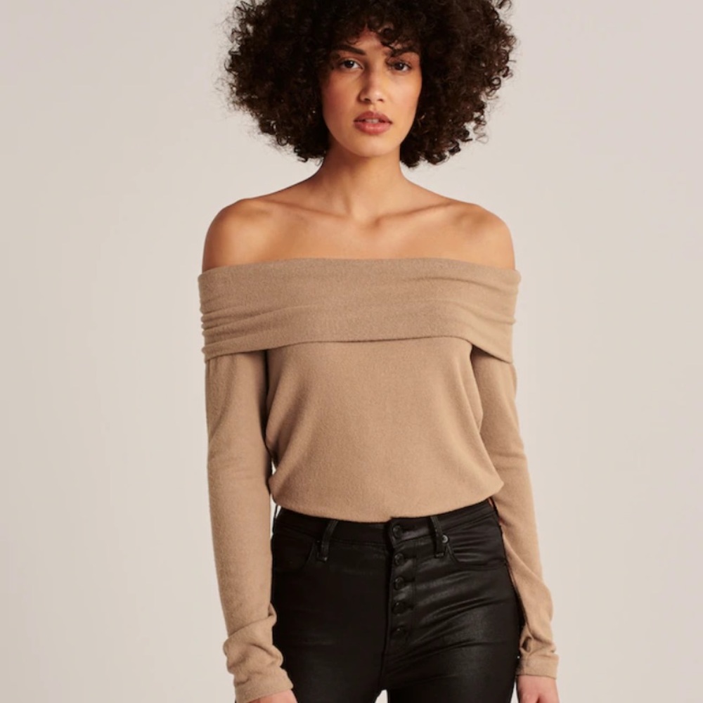 Cozy off the shoulder top